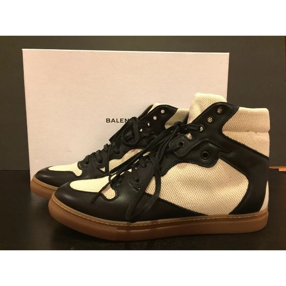Balenciaga high top sneakers black natural